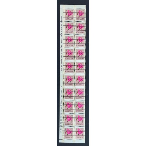 Canada 710xx Warning Strip of 20 VF MNH