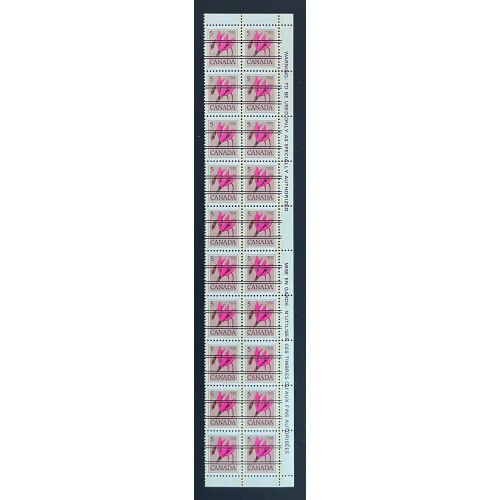 Canada 710xx Warning Strip of 20 VF MNH
