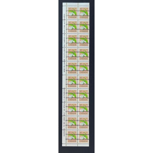 Canada 711xx Warning Strip of 20 VF MNH