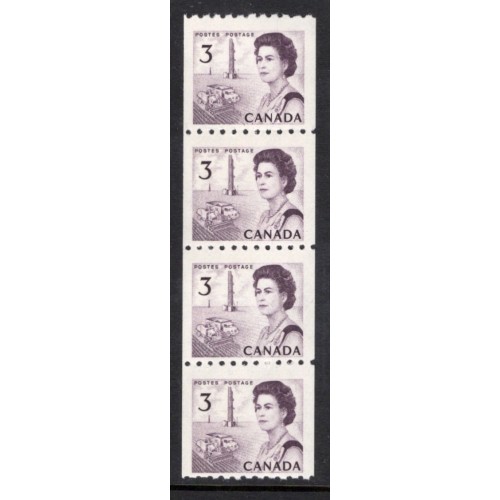 Canada 466 Strip F-VF MNH