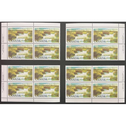 Canada 937 Plate Blocks Matched Set No. 1 VF MNH
