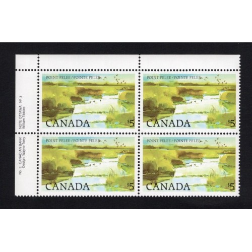 Canada 937ii Plate Block UL No. 3 VF MNH