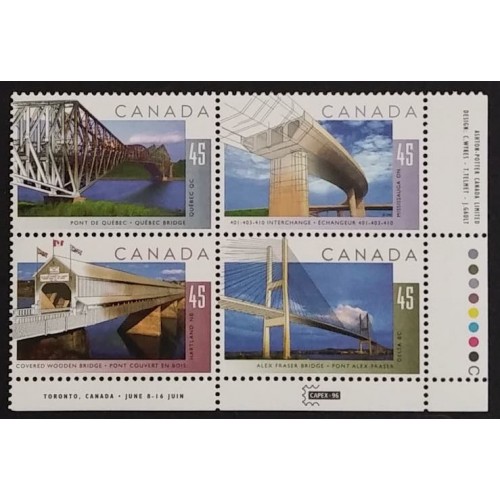 Canada 1573a Plate Block LR VF MNH