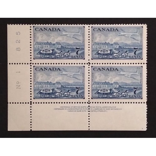 Canada 313 Plate Block LL No. 1 F-VF MNH