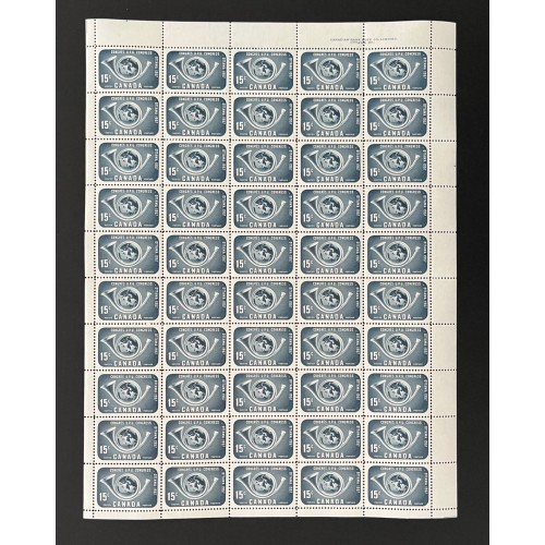 Canada 372 Sheet UR No. 1 VF MNH