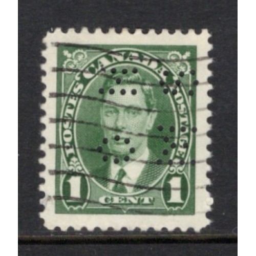 Canada O9-231 Perfin VF Used