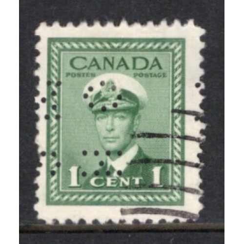 Canada O9-249 Perfin VF Used