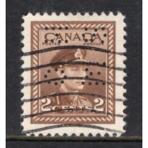 Canada O9-250 Perfin VF Used