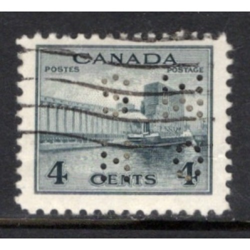 Canada O9-253 Perfin F-VF Used