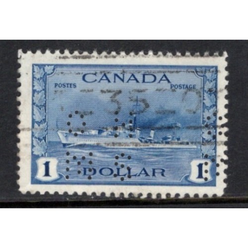 Canada O9-262 Perfin VF Used