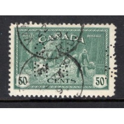 Canada O10-272 Perfin F-VF Used