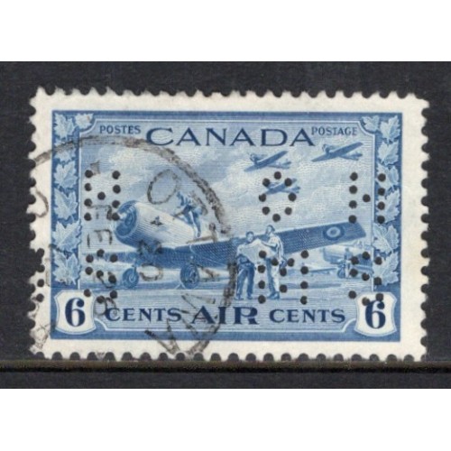 Canada O9-C7 Perfin F-VF Used