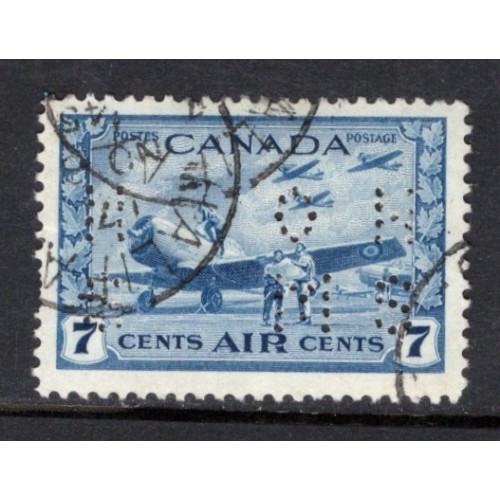 Canada O9-C8 Perfin F-VF Used