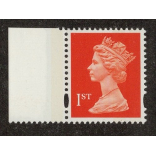 GB Machin SG 1671 1st Orange-red 2B Split Right Band U/M