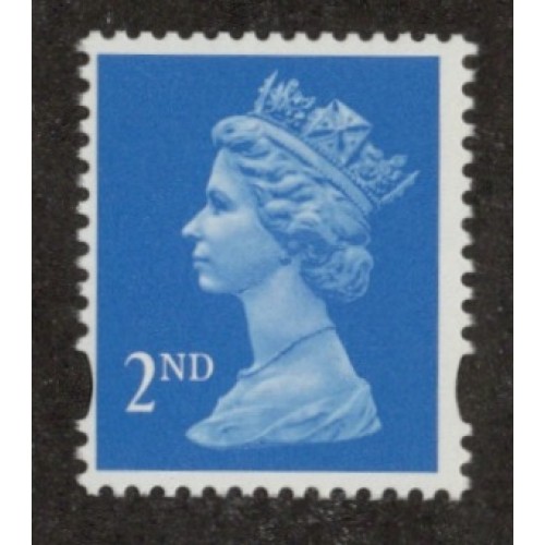 GB Machin SG 1670 2nd Bright Blue Questa Phosphor Omitted U/M