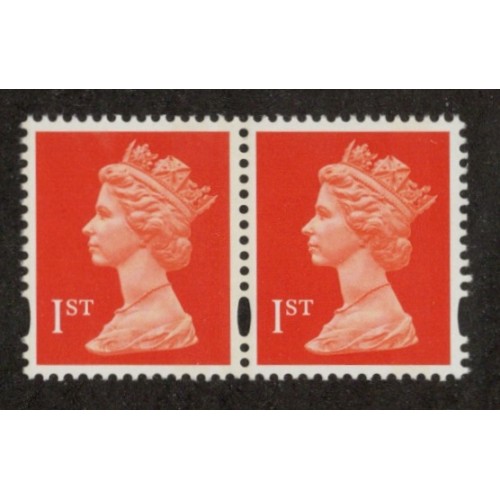 GB Machin SG 1671 1st Orange-red 2B Walsall Three Band Variety U/M