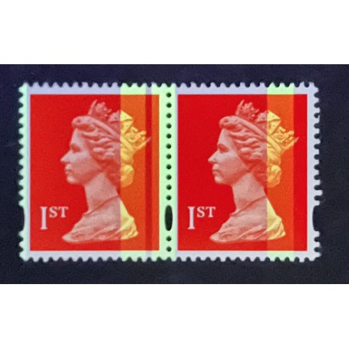 GB Machin SG 1671 1st Orange-red 2B Walsall Three Band Variety U/M