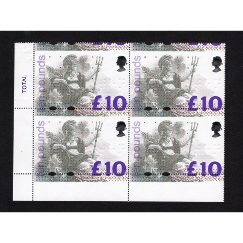 Great Britain SG 1658 | 1478 £10 Britannia Major Perf Shift U/M