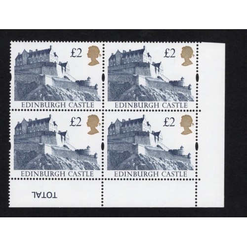 GB Machin SG 1613 £2 Castle Offset Block U/M