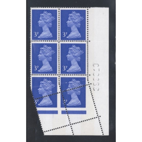 GB Machin SG X855 3p Ultramarine FCP 2B Major Perf Error Block U/M