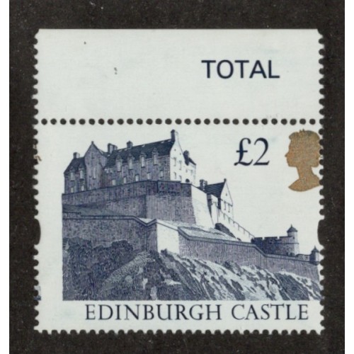 GB Machin SG 1613 £2 Castle Perf Shift U/M