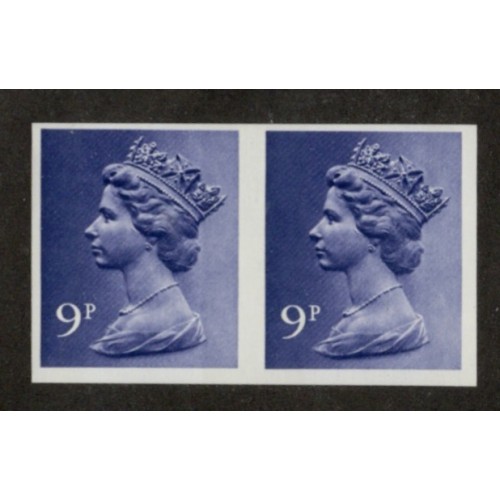 GB Machin SG X883a 9p Deep-violet FCP 2B Imperf Pair U/M