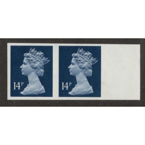 GB Machin SG X903a | TCM NE80v 14p Deep Blue FCP CB (1988) Imperf Pair U/M