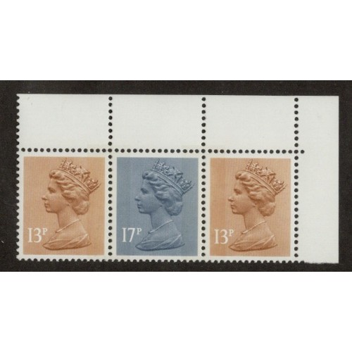 GB Machin SG X901/X909 13p/17p Strip FCP (1984) Phosphor Front and Back U/M