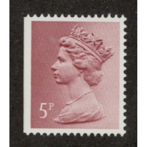 GB Machin SG X857 | TCM NE33b 5p Claret FCP CB (1985) Phosphor Omitted and Imperf Left U/M