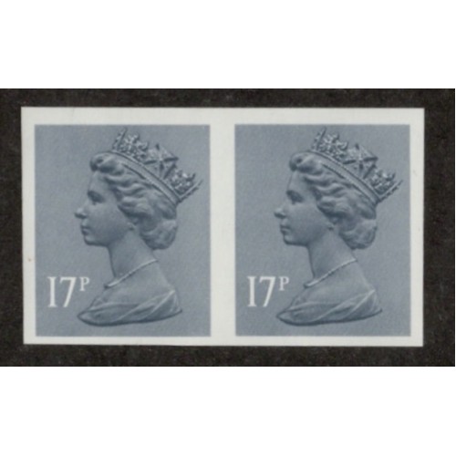 GB Machin SG X952a | TCM NE133h 17p Grey-blue ACP (1984) Imper Pair U/M