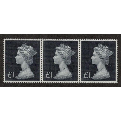 GB Machin SG 831b £1 Black Major Offset U/M