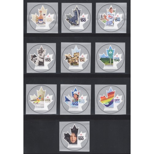 Canada 2999a-j Singles from Pane VF MNH