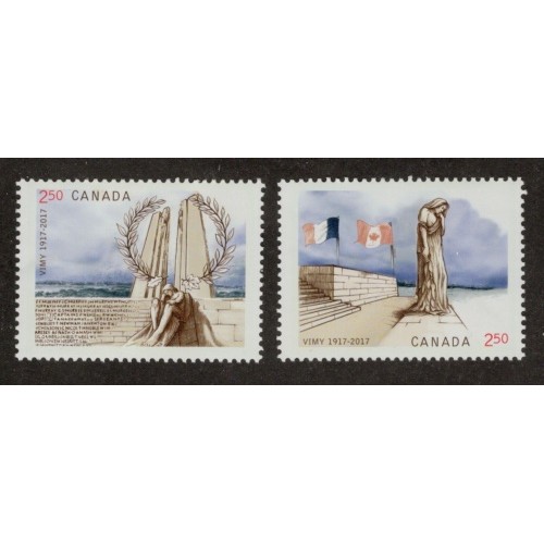 Canada 2981a-b Singles from Souvenir Sheet VF MNH