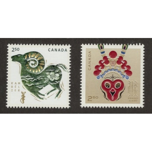 Canada 2802b|2885i Singles from Souvenir Sheet VF MNH