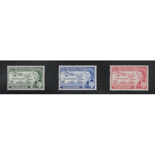 Barbados 248-50 MNH