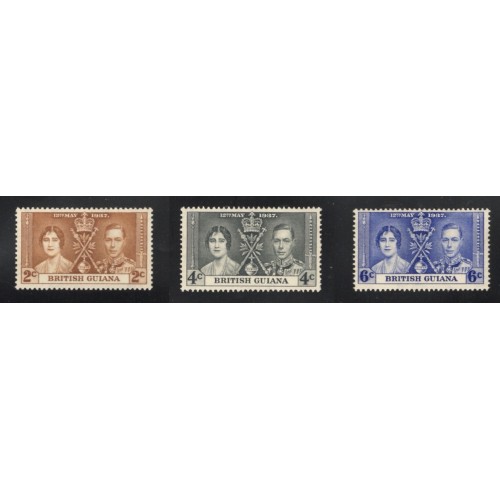 British Guyana 227-9 MNH