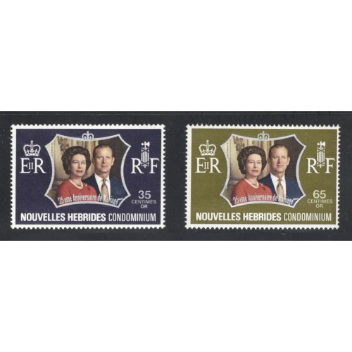 New Hebrides, French 188-9 MNH