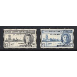 Turks & Caicos Islands 90-1 Unused (No Gum)