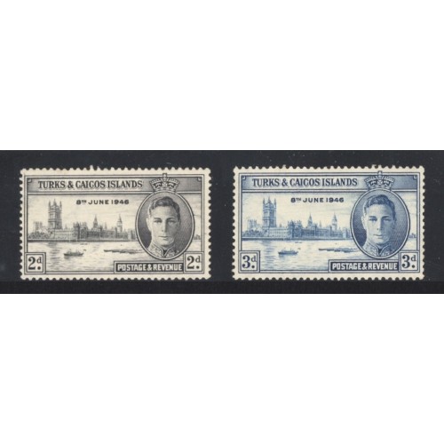 Turks & Caicos Islands 90-1 Unused (No Gum)