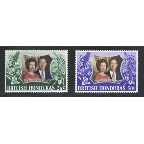 British Honduras 306-7 MNH