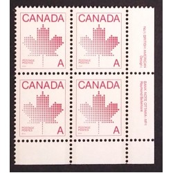 Canada 907 Plate Block LR No. 1 VF MNH