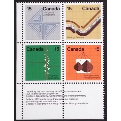 Canada 585a Corner Block LL VF MNH