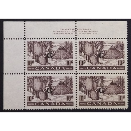 Canada 301 Plate Block UL No. 1 VF MNH