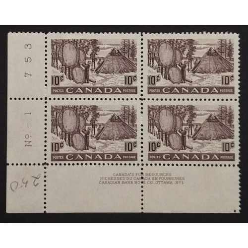 Canada 301 Plate Block LL No. 1 VF MNH