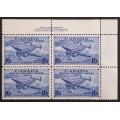 Canada CE1 Plate Block UR No. 1 VF MNH