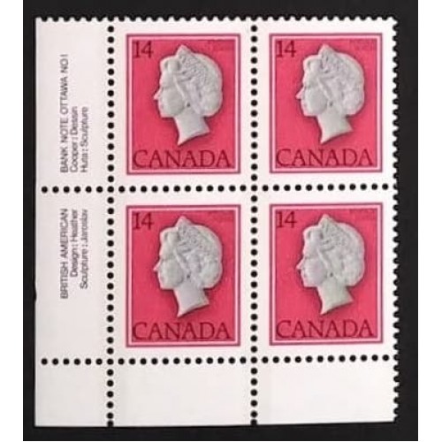 Canada 716 Plate Block LL No. 1 VF MNH