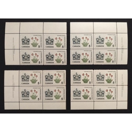 Canada 427 Plate Blocks Matched Set No. 1 VF MNH