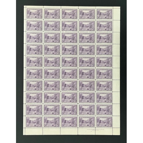 Canada 283 Sheet LR No. 2 VF MNH