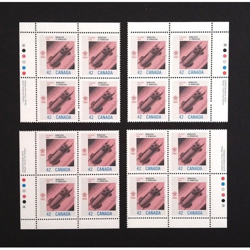 Canada 1131 Plate Blocks Matched Set VF MNH