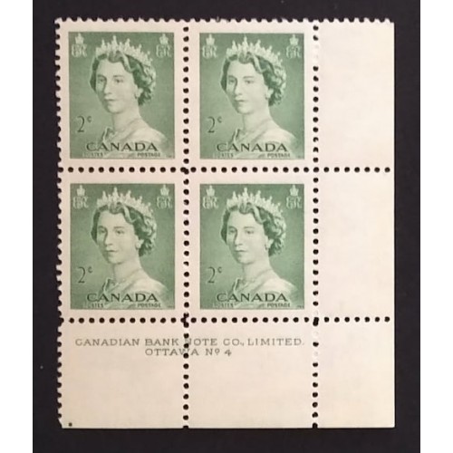 Canada 326 Plate Block LR No. 4 VF MNH